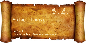 Velegi Laura névjegykártya